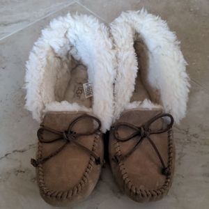 COPY - UGG ALENA SUEDE MOC TOE SLIPPERS